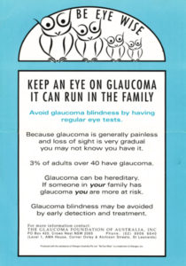 Glaucoma poster